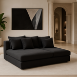 Marco Home Cinema Sofa Couch Black Plush