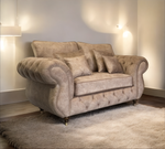 Rio chesterfield 2 seater sofa fullback + cushions truffle