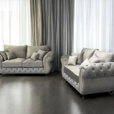 Rio Chesterfield Sofa - Fullback & Cushions - DF Beds