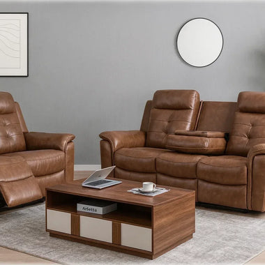 Reno Leather Recliner Sofa - DF Beds
