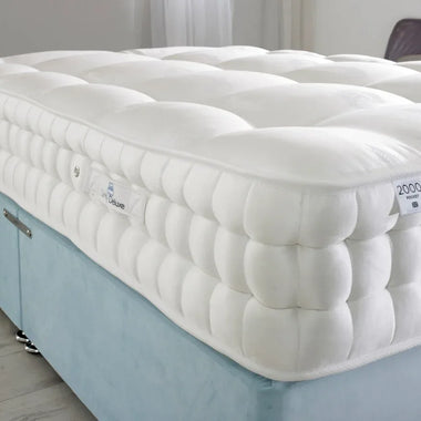 Natural Hand Stitched Pocket Sprung Mattress - DF Beds