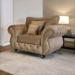 Rio chesterfield armchair sofa fullback + cushions 1 seater
