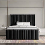 Pannel Wingback Ottoman Bed Frame