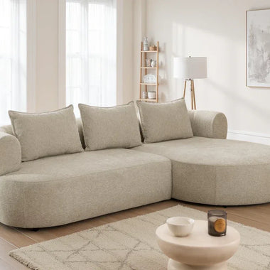 Halo Curved Corner Sofa Left or Right - DF Beds