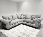 Rio chesterfield large corner sofa fullback + cushions