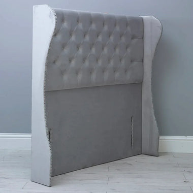 Saffron Curved Wing Chesterfield Floor Standing Headboard 54” - DF Beds