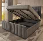 Pannel Wingback Ottoman Bed Frame