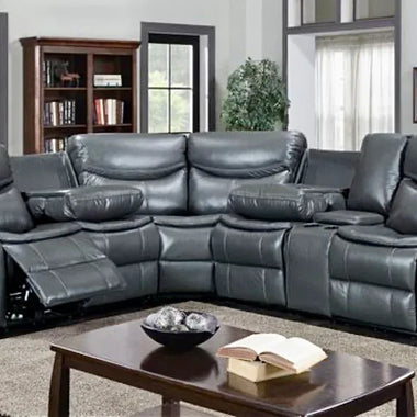 Valerie Leather Recliner Sofa Set - D F Beds - DF Beds