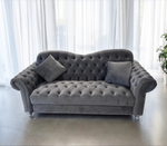 Italian Velvet Chesterfield Sofa