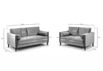 Harper Plush Fabric Sofa