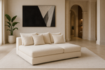 Marco Home Cinema Sofa Couch Cream Teddy Boucle