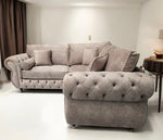 Rio chesterfield corner sofa set fullback + cushions