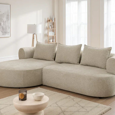 Halo Curved Corner Sofa Left or Right - DF Beds
