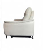 Bella Armchair Genuine Leather Power Recliner Sofa Cream