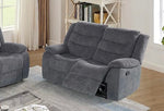Fabric Reclining Sofa 2 Seater Grey