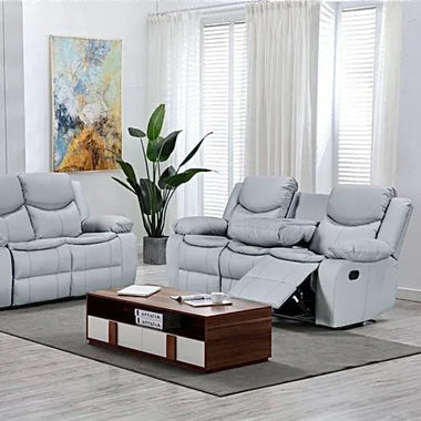 Valerie Leather Recliner Sofa Set - D F Beds - DF Beds