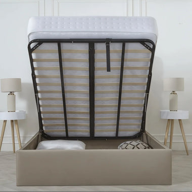 Harriot Chesterfield Upholstered BedFrame - DF Beds