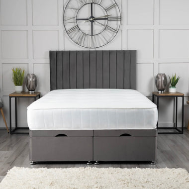 Pollo 14 pnael ottoman storage bed base with headboard