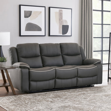 Chloe Nano Technology Fabric Recliner Sofa 3 Seater Cream