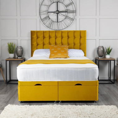 Omega Ottoman Storage Divan Bed with Headboard