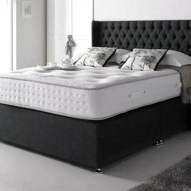 Divan Bed With Chesterfield Floor Standing Headboard - DF Beds