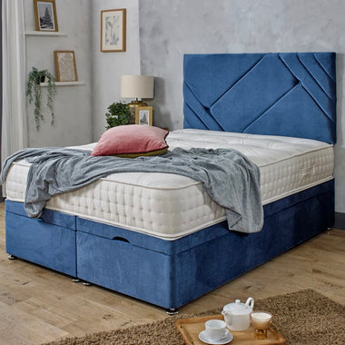 Khalid ottoman divan bed base with headboard