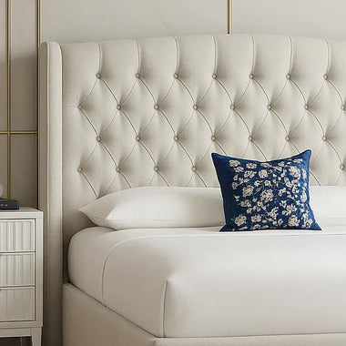 Bremwich Chesterfield Wing Upholstered Bed - DF Beds