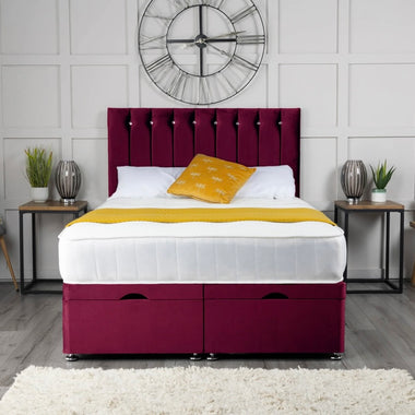 Florence Ottoman Storage Divan Bed with Headboard