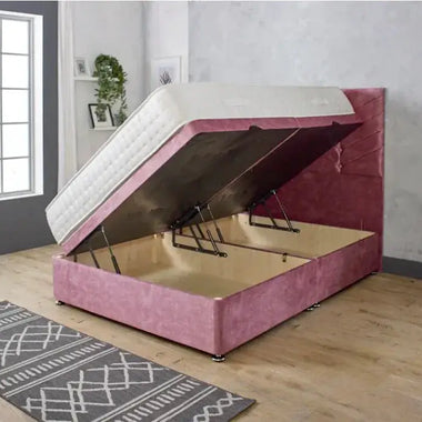 Rose Storage Divan Bed with Headboard - DF Beds
