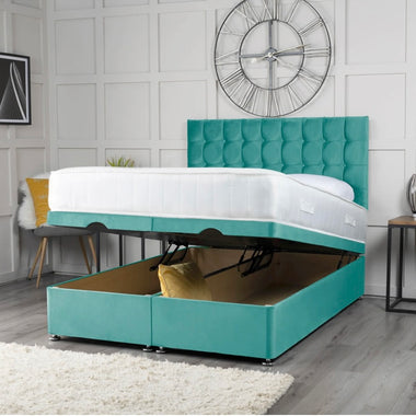 Omega Ottoman Storage Divan Bed with Headboard