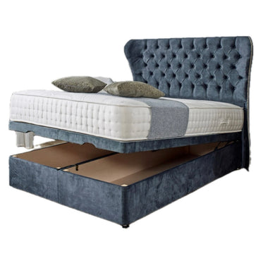 Wing ottoman bed frame with 54” headboard