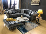 Italian Velvet Chesterfield Sofa