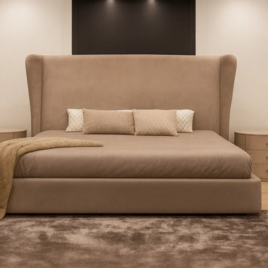 Freya Wide Wingback Curved Bed Frame - DF Beds