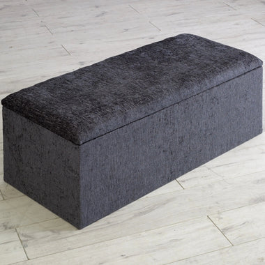 Plain Ottoman Blanket Storage Box - DF Beds