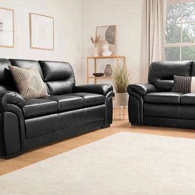 Gretal Leather Sofa - D F Beds