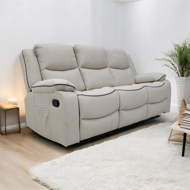 Chloe Nano Technology Fabric Recliner Sofa - D F Beds