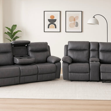 Nova Cinematic Electric Recliner Sofa - Tech Fabric