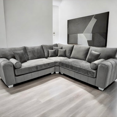Milano Corner Fabric Sofa - Fullback & Cushions