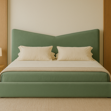 The Modvee Bed Upholstered Green