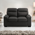 Zana Leather Sofa Set Grey or Black