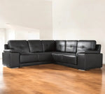 Grey Leather Sofa - D F Beds - DF Beds
