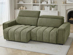 Dora Electric Sofabed Fabric Green, Beige or Grey