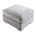 Billingham Silver Fabric Footstool