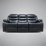 Roma Plus Leather Or Fabric Reclining Sofa With Super Fast Wireless Charger