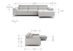 Velvo Corner Sofa Bed With Storage