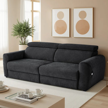 Canva Electric Fabric Sofabed Black, Green, Grey or Beige