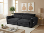 Canva Electric Fabric Sofabed Black, Green, Grey or Beige