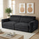Canva Electric Fabric Sofabed Black, Green, Grey or Beige