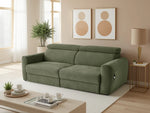 Canva Electric Fabric Sofabed Black, Green, Grey or Beige