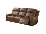 Hudson Genuine Leather Electric Recliner Sofa - DF Beds